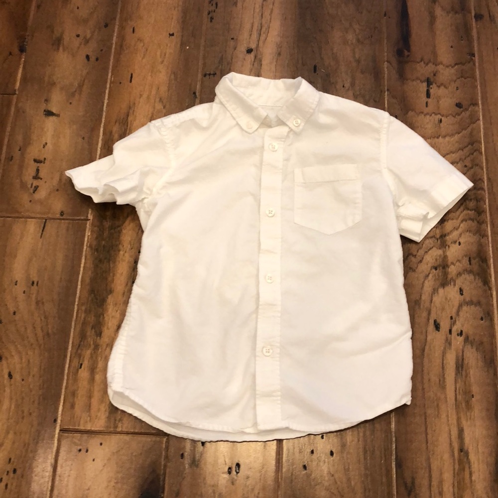 Old Navy - Boys Short Sleeve White Button Down